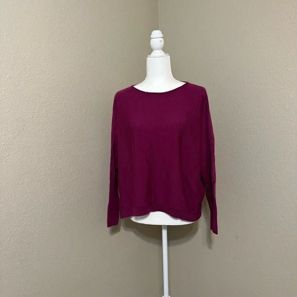 Eileen Fisher Wool Violet Sweater Size Small - Picture 2 of 7